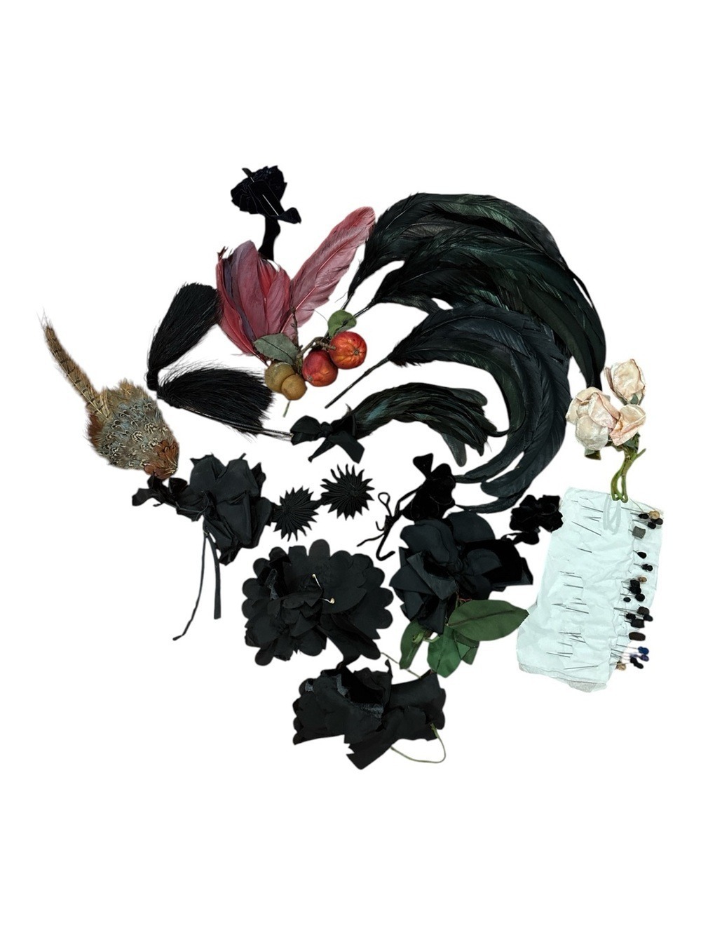 40s MILLENARY SUPPLY COLLECTION RARE TREASURE TROVE HAT DESIGNER COUTURE TRIMS